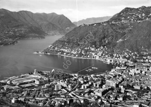 Cartolina Como panorama dall'alto anno '50