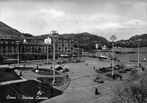Cartolina Como Piazza Cavour 1951