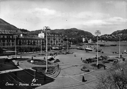 Cartolina Como Piazza Cavour 1951