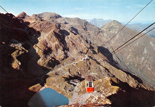 Cartolina Como Villa Olmo dall'alto 1957