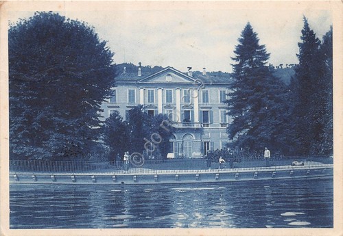 Cartolina Como Villa Thaon di Ravel firma Sabrina Parravicino 1937