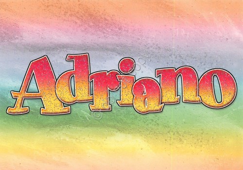 Cartolina con nome Adriano La mia cartolina che brilla etimologia …