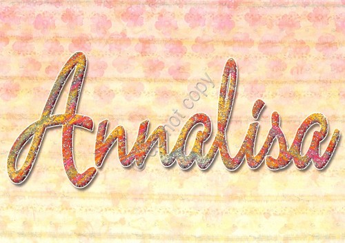 Cartolina con nome Annalisa La mia cartolina che brilla etimologia …