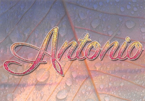 Cartolina con nome Antonio La mia cartolina che brilla etimologia …