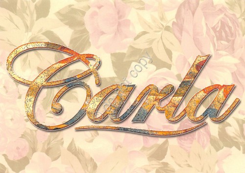 Cartolina con nome Carla La mia cartolina che brilla etimologia …