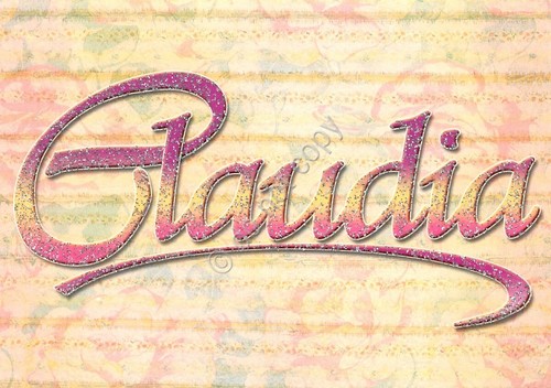 Cartolina con nome Claudia La mia cartolina che brilla etimologia …