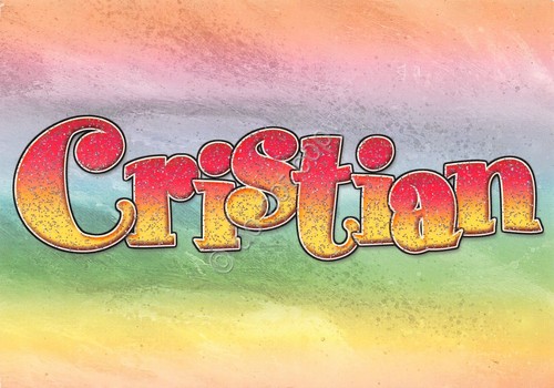 Cartolina con nome Cristian La mia cartolina che brilla etimologia …