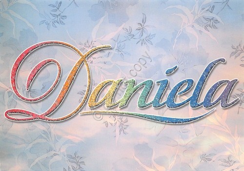 Cartolina con nome Daniela La mia cartolina che brilla etimologia …