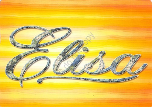 Cartolina con nome Elisa La mia cartolina che brilla etimologia …