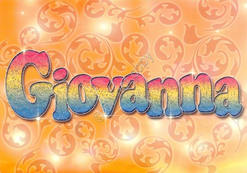 Cartolina con nome Giovanna La mia cartolina che brilla etimologia …