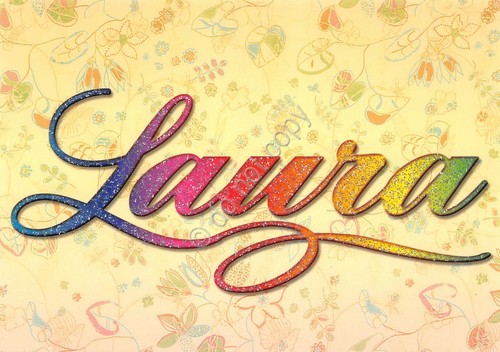 Cartolina con nome Laura La mia cartolina che brilla etimologia …