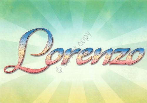 Cartolina con nome Lorenzo La mia cartolina che brilla etimologia …