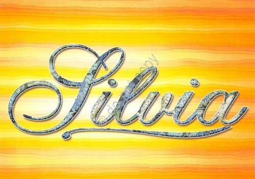 Cartolina con nome Silvia La mia cartolina che brilla etimologia …