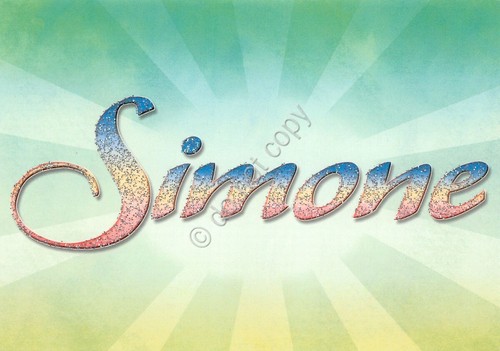 Cartolina con nome Simone La mia cartolina che brilla etimologia …