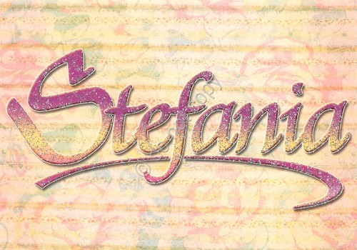 Cartolina con nome Stefania La mia cartolina che brilla etimologia …