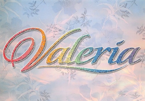 Cartolina con nome Valeria La mia cartolina che brilla etimologia …