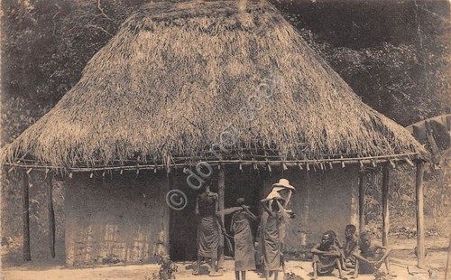 Cartolina Congo Belga St Trudon Malades a l' hopital 1923
