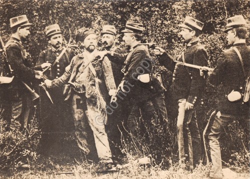 Cartolina Corse Scene et Types Arrestation du bandit anni '80