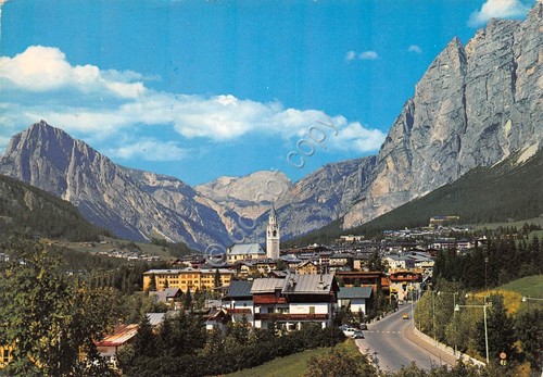 Cartolina Cortina d' Ampezzo panorama 1985 (Belluno)