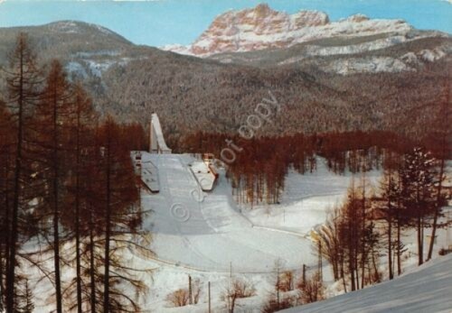 Cartolina Cortina d' Ampezzo Trampolino Olimpico Italia 1971