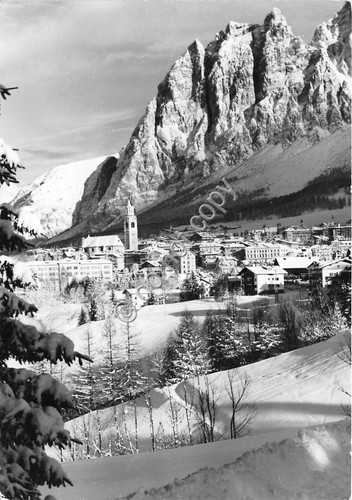 Cartolina Cortina Panorama Pomagagnon Punta Flames 1969 (Belluno)