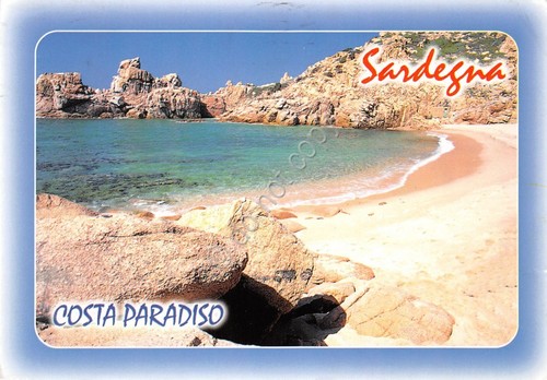 Cartolina Costa Paradiso Spiaggia 1998 (Sassari)