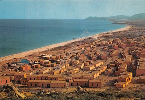 Cartolina Costa Rei panorama con case e spiaggia