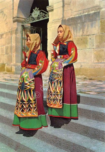 Cartolina Costumi Tradizionali Sardi Orgosolo donne