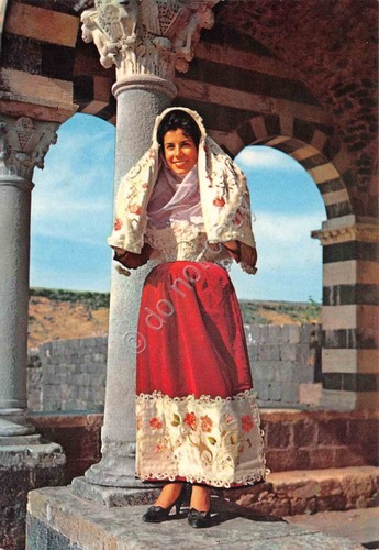 Cartolina Costumi Tradizionali Sardi Osilo donna