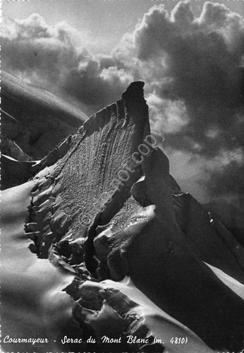 Cartolina Courmayeur Serac du Mont Blanc Timbro Rifugio Torino Nuovo …