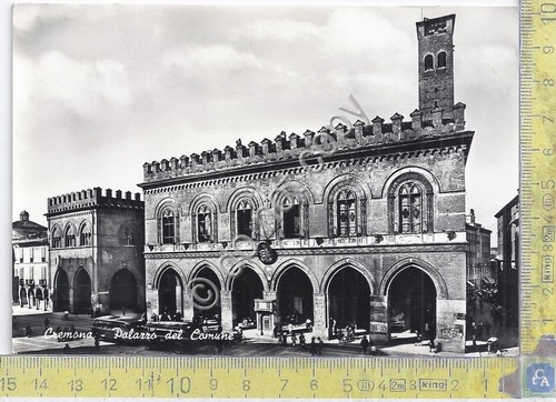 Cartolina Cremona - Palazzo del Comune - 1962