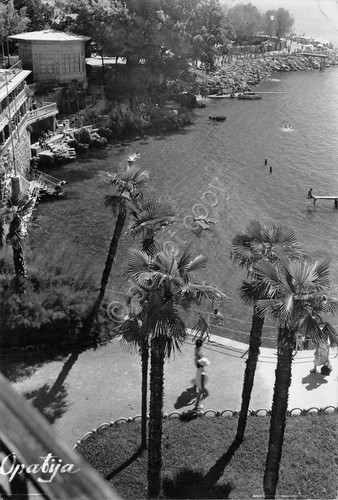 Cartolina Croatia Opatiya view 1961