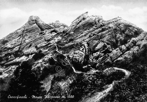 Cartolina Crocefieschi Monte Reopasso Sentiero