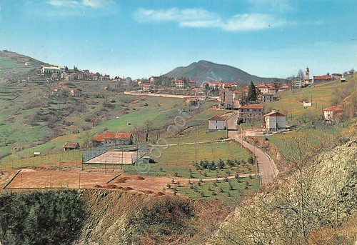Cartolina Crocefieschi panorama 1969 coltivazioni