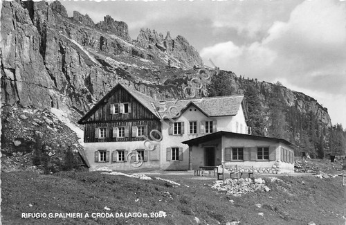 Cartolina Croda da Lago Rifugio Palmieri (Belluno)