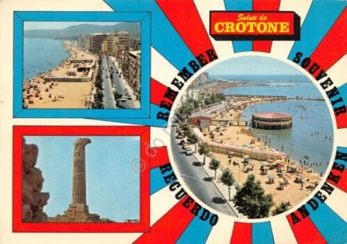 Cartolina Crotone Vedute spiaggia