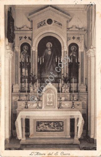 Cartolina Cuneo Collegio S. Tomaso d'Aquino l'Altare del Sacro Cuore …