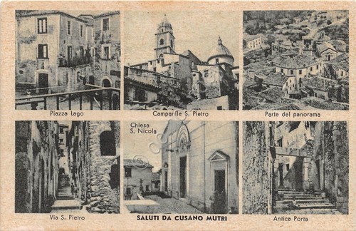 Cartolina Cusano Mutri saluti da vedutine