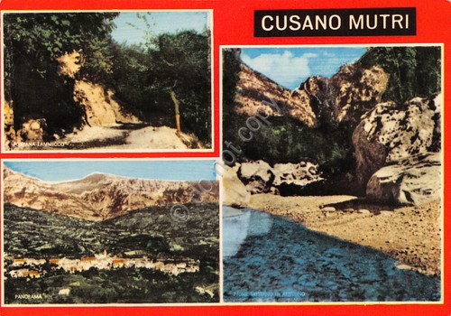 Cartolina Cusano Mutri vedute varie anni '80
