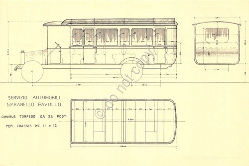Cartolina dal tram a cavalli all'autobus 1985 Servizio automobili Maranello