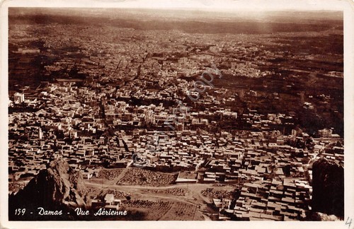 Cartolina Damas Vue arienne 1950 Par Avion