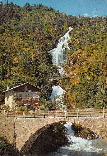 Cartolina Derby la cascata di Lenteney Bar 1989