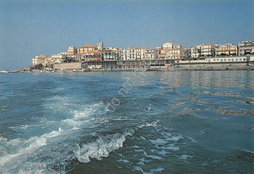 Cartolina Diamante lungomare dal mare anni '80