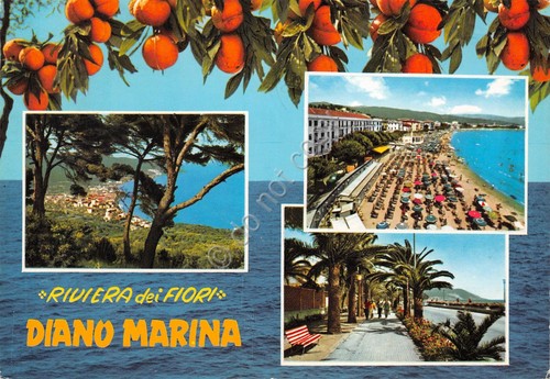 Cartolina Diano Marina vedute 1968 (Savona)