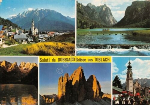 Cartolina Dobbiaco vedute 1978 (Bolzano)