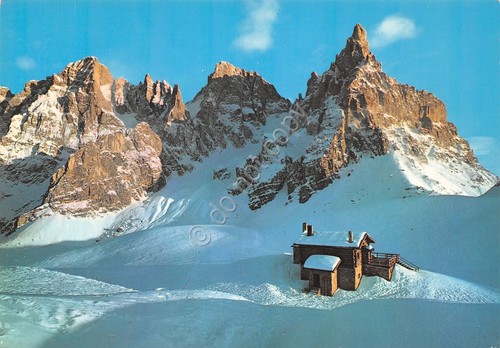 Cartolina Dolomiti Baita Segantini Passo Rolle 1987 (Trento)