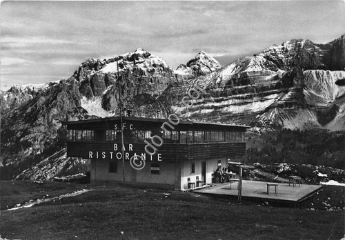 Cartolina Dolomiti di Brenta Ristorante Spinale 1955
