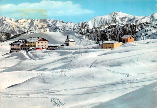 Cartolina Dolomiti Passo Giovo case 1996