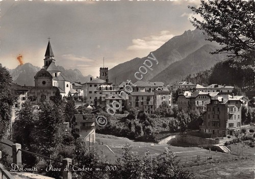 Cartolina Dolomiti Pieve di Cadore panorama