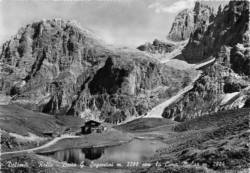 Cartolina Dolomiti Rolle Baita Segantini Cima Mulaz 1984 (Trento)